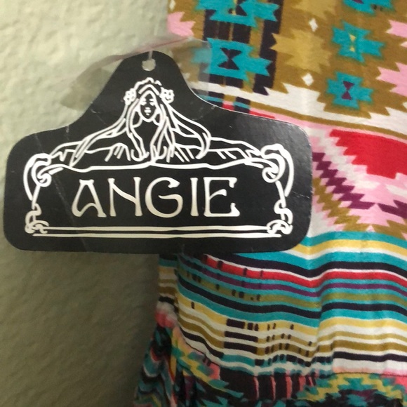 Angie Geo print & pleats button dress - Picture 5 of 7